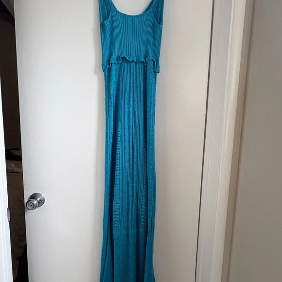 House of Harlow 1960 Blue Sleeveless Maxi Sundress - Picture 4 of 4